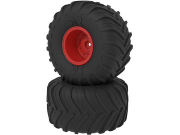 Arrma dBoots Chevron MT Tire Set, Glued, Red / ARA-2534