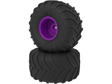 Arrma dBoots Chevron MT Tire Set, Glued, Purple / ARA-2535
