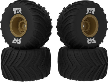 Arrma dBoots Chevron MT Tire Set Glued (Bronze) (2 Pairs) - GROM / ARA-2586