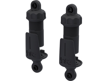 Arrma Shock Set Bore: 11mm, Length: 70mm, Piston: 2x1.3mm, Oil: 2000cSt, Black with Bump Stop / ARA-2641