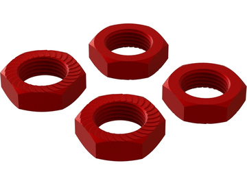 Arrma matice kola 17mm hliník červený (4) / ARA310906