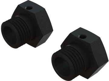 Arrma Aluminum Wheel Hex 17mm, 16.5mm Thick, Black (2) Arrma Aluminum Wheel Hex 17mm, 16.5mm Thick, Black (2) / ARA311117