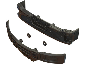 Arrma Bumper Set, Black Chrome / ARA320461