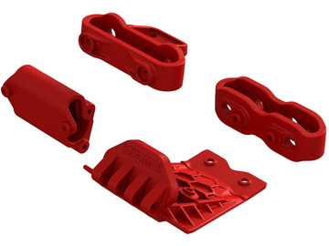 Arrma spodní lyžina, držák nárazníku, červené Arrma spodní lyžina, držák nárazníku, červené / ARA320777