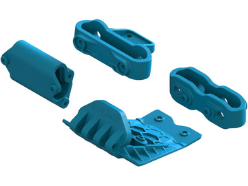 Arrma spodní lyžina, držák nárazníku, modré / ARA320787