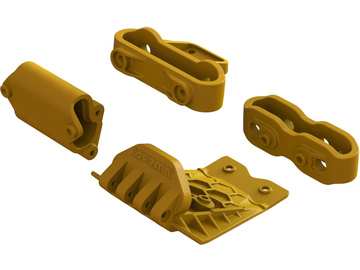 Arrma spodní lyžina, držák nárazníku, oranžové / ARA320795