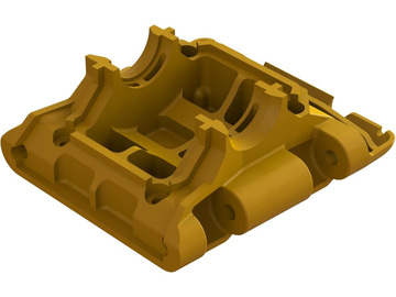 Arrma spodní lyžina zadní, lože převodovky, oranžové / ARA320796