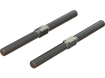 Arrma Steel Turnbuckle M8x105mm Silver (2) Arrma Steel Turnbuckle M8x105mm Silver (2) / ARA330745