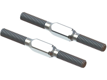 Arrma Steel Turnbuckle M4x45mm Silver (2) / ARA340176