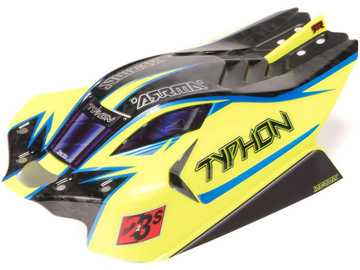 Arrma karosérie bezsponková Typhon 1:8, žlutá/modrá Arrma karosérie bezsponková Typhon 1:8, žlutá/modrá / ARA406172
