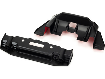 Arrma splitter, difuzor černý/červený: Felony 6S BLX / ARA410008