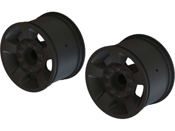 Arrma Wheel 2.8" 14mm Hex, Black (2) / ARA510116