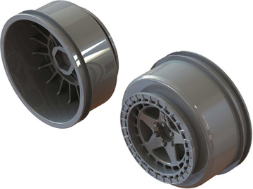 Arrma Wheel 2.2/3.0"SC Gun Metal (2) / ARA510126