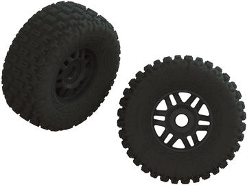 Arrma kolo s pneu dBoots Fortress LP, disk černý (2) / ARA550110