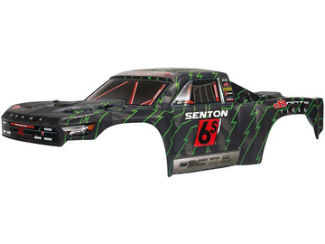 Arrma SENTON 6S BLX Painted Body Black/Green / ARAC3409