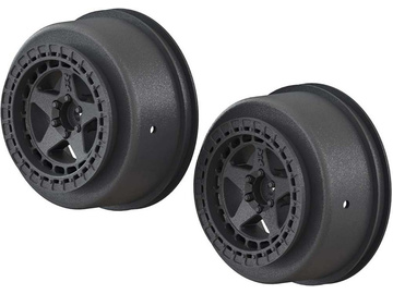 Arrma SC 2.2/3.0 Wheel 14mm Hex Black (2) Arrma SC 2.2/3.0 Wheel 14mm Hex Black (2) / ARAC9461