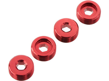 Arrma Nut Front Hub Aluminum Red (4) / ARAC9920