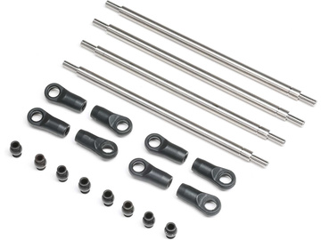 Axial Rear Upper/Lower Links Set, Titanium: AXP8 / AXI-2205