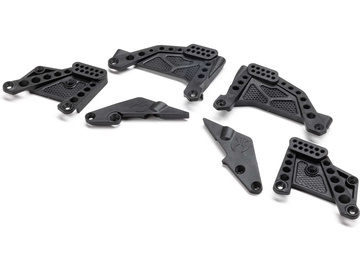 Axial věže tlumičů & držáky panhard, přední/zadní: SCX10 III HP / AXI-2996