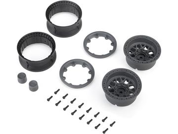 Axial disk kola 1.9" KMC Grenade Beadlock, šedý (2) Axial disk kola 1.9" KMC Grenade Beadlock, šedý (2) / AXI-4688