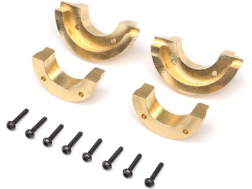 Axial Knuckle Weights, Brass 5.2g/9.2g (4): SCX24, AX24 / AXI302004