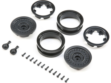 Axial 1.9 MW19 Beadlock Wheels - Black (2pcs) / AXI31629