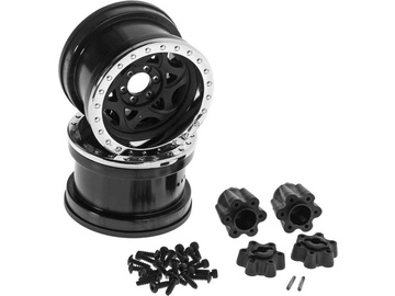 Axial 2.2 Walker Evans Wheels Chrome Black (2) / AXIC1037