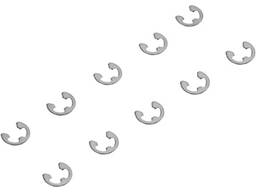 Axial segrovky (E-klipy) E4mm (10) Axial segrovky (E-klipy) E4mm (10) / AXIC1391