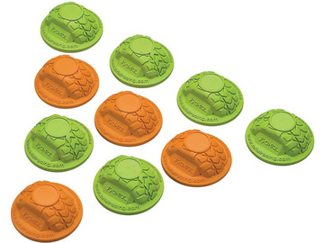 Axial kotouče pro vytýčení tratě zelená/oranžová (10) Axial kotouče pro vytýčení tratě zelená/oranžová (10) / AXIC2014