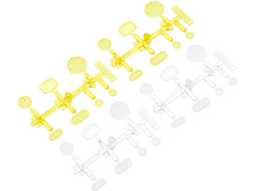 Axial krytky LED osvětlení čiré/žluté (4) / AXIC4258