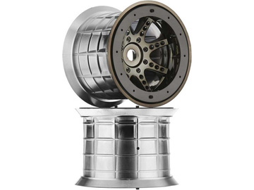 Axial Wheels Beadlock 8-Spoke Black Chrome (2) / AXIC8046