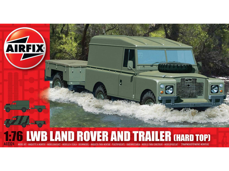 Airfix LWB Land Rover Hard Top and Trailer (176) (AF