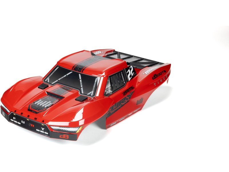 Arrma karoséria červená: Fury 2WD ARA-1582
