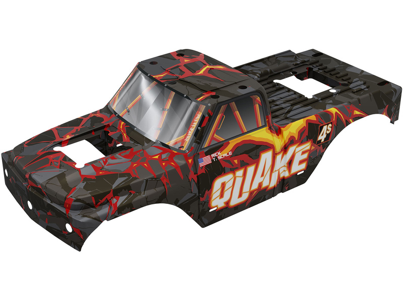 Arrma karosérie černá/červená: Quake 4S BLX