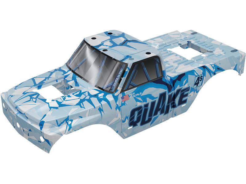 Arrma karosérie bílá/modrá: Quake 4S BLX