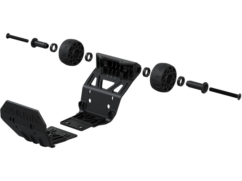 Arrma sada předního a zadního nárazníku s díly wheelie baru: Quake 4S BLX