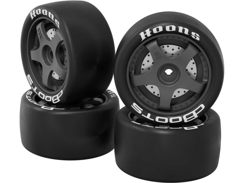 Arrma kolo s pneu dBoots Hoons 28/055 1.65, bílé, 5paprskové, Hex 12mm (4)