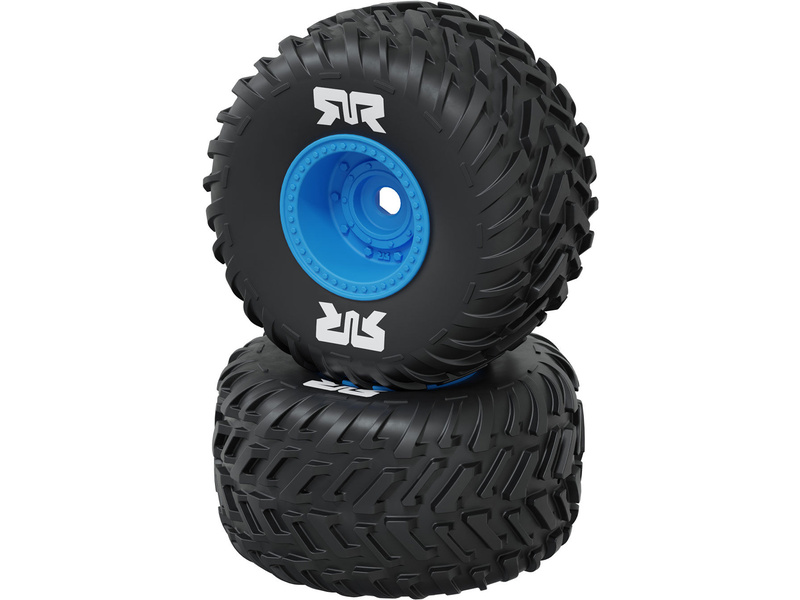 Arrma kolo s pneu dBoots Cut Chevron, Hex 16mm, disk modrý (2)