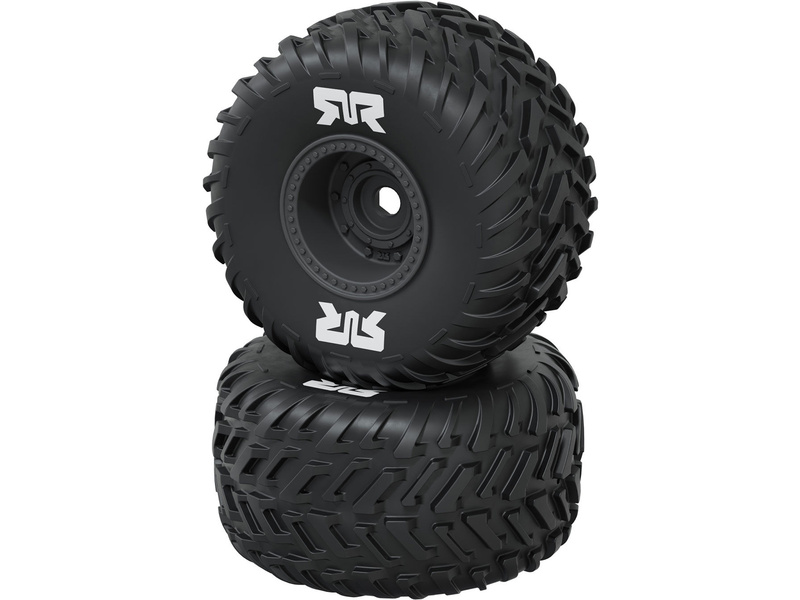 Arrma kolo s pneu dBoots Cut Chevron, Hex 16mm, disk zbraňově černý (2)