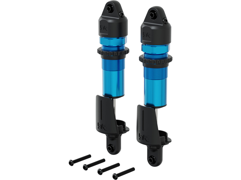 Arrma tlumič přední kovový, 15mm, 143.5mm, píst 4x1.9mm, olej 1300 cSt, modrý (2)