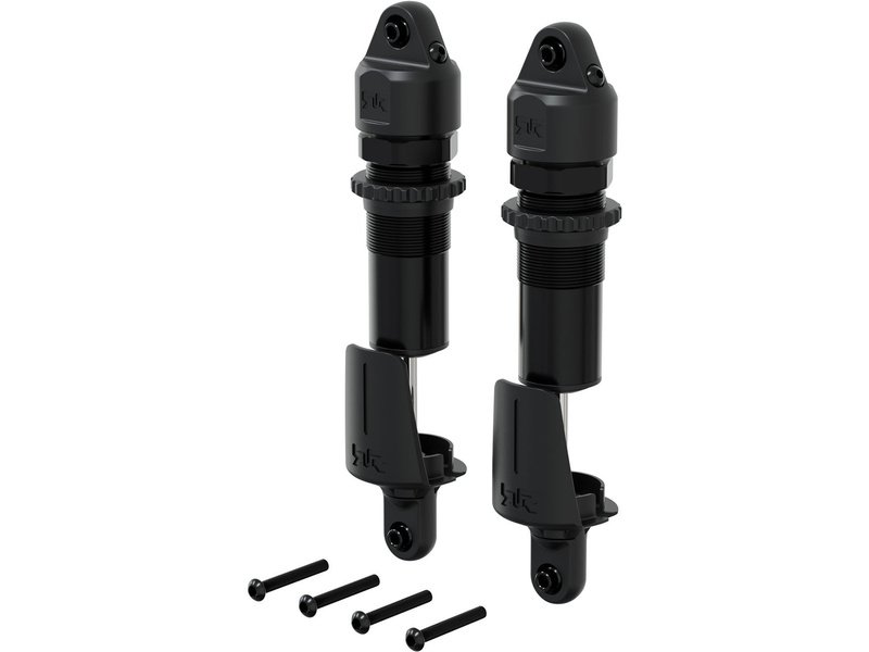 Arrma tlumič přední kovový, 15mm, 143.5mm, píst 4x1.9mm, olej 1300 cSt, černý (2)