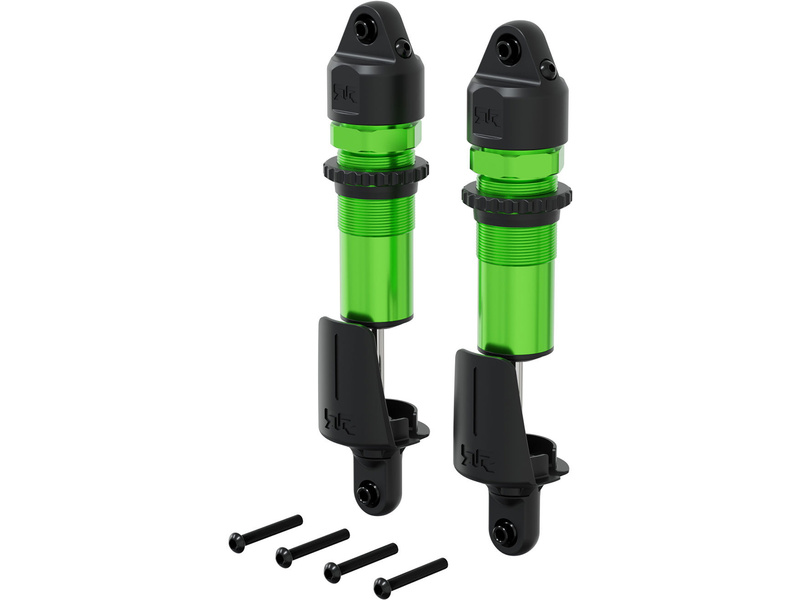 Arrma tlumič přední kovový, 15mm, 143.5mm, píst 4x1.9mm, olej 1300 cSt, zelený (2)