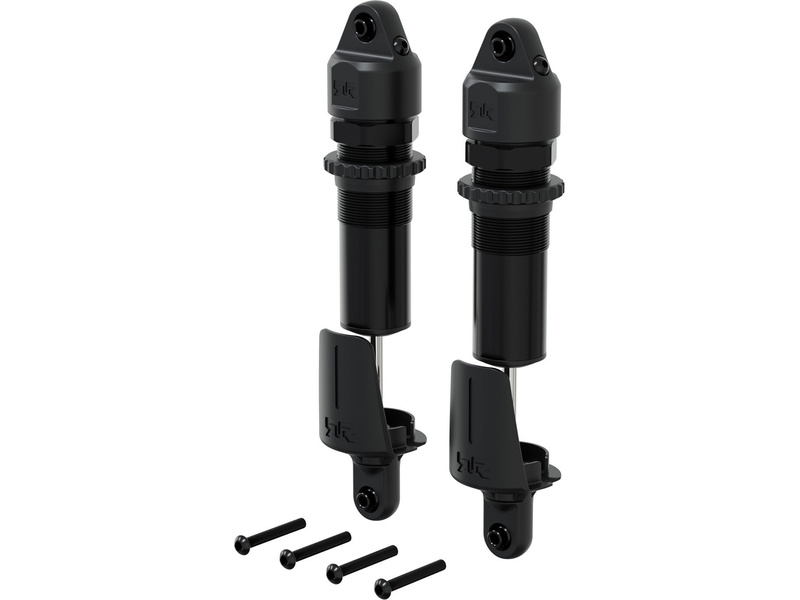 Arrma tlumič zadní kovový, 15mm, 153.5mm, píst 4x1.9mm, olej 1300 cSt, černý (2)