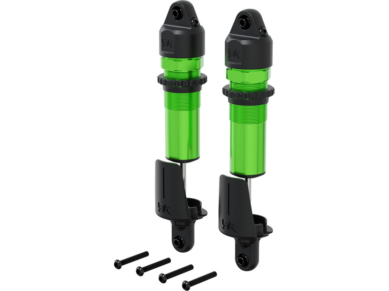 Arrma tlumič zadní kovový, 15mm, 153.5mm, píst 4x1.9mm, olej 1300 cSt, zelený (2)