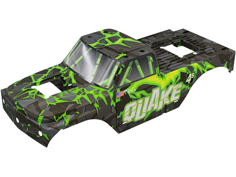 Arrma karosérie černá/zelená: Quake 4S BLX