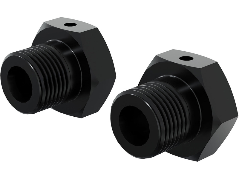 Arrma šestihran kola 17mm, eloxovaný hliník (2), černý