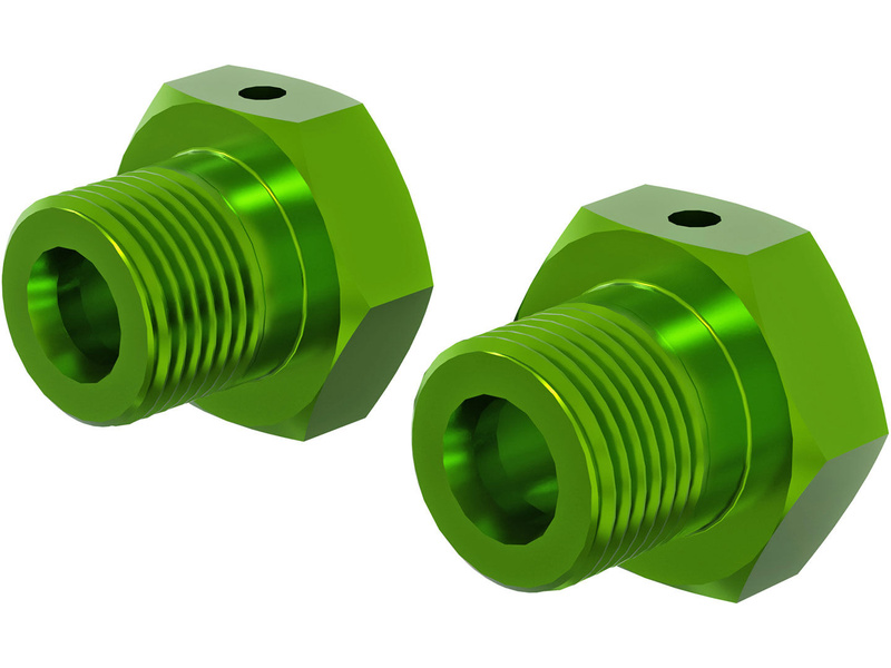 Arrma šestihran kola 17mm, eloxovaný hliník (2), zelený