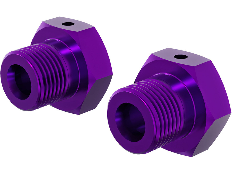 Arrma šestihran kola 17mm, eloxovaný hliník (2), fialový