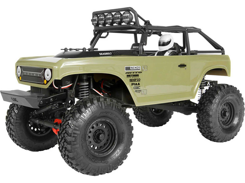 AXIAL ROLL CAGE Sides AX10 Deadbolt SCX10 Jeep AX80130 spacers & light bar mount 