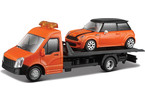Bburago Car hauler with Mini Cooper S
